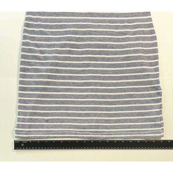 Sail to Sable Textured Knit Striped Long Sleeve Dress Navy White Size Small EUC - Picture 9 of 11